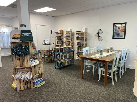 Order Books Online - Brand-new, vintage or classic, indie or traditional, we can get it for you!
If we don’t have the book you need in stock, we know how to find it! Give us a shout or complete the form on our website: https://trailheadbooks.com/pages/shop-online
We’ll let you know as soon as it arrives! We can ship anywhere you need or you can pick up at the store.
**Discounts available for bulk orders and educational materials.
You can also order any title through Bookshop.org, where a portion of all sales supports Trailhead
and independent bookstores everywhere! Check it out! www.bookshop.org/shop/trailheadbooks Order Books Online - Brand-new, vintage or classic, indie or traditional, we can get it for you!
If we don’t have the book you need in stock, we know how to find it! Give us a shout or complete the form on our website: https://trailheadbooks.com/pages/shop-online
We’ll let you know as soon as it arrives! We can ship anywhere you need or you can pick up at the store.
**Discounts available for bulk orders and educational materials.
You can also order any title through Bookshop.org, where a portion of all sales supports Trailhead
and independent bookstores everywhere! Check it out! www.bookshop.org/shop/trailheadbooks