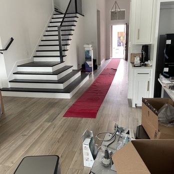 Einstein Moving Company - McKinney - They rolled out their carpet to protect my floor from scratches! - Movers Near Me - Frisco, Texas Einstein Moving Company - McKinney - They rolled out their carpet to protect my floor from scratches! - Movers Near Me - Frisco, Texas