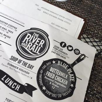The River and Rail - Great size menus - Southern Near Me - Roanoke, Virginia The River and Rail - Great size menus - Southern Near Me - Roanoke, Virginia