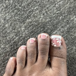 Toe nails were slanted which I didn't even complain about... Toe nails were slanted which I didn't even complain about...