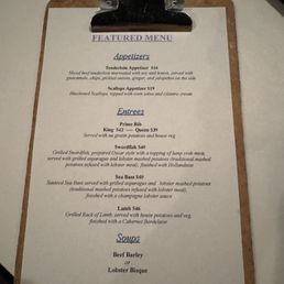 Nightly specials - November 2023
