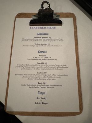 Menu photo 3 Alexander's Fish Creek, WI