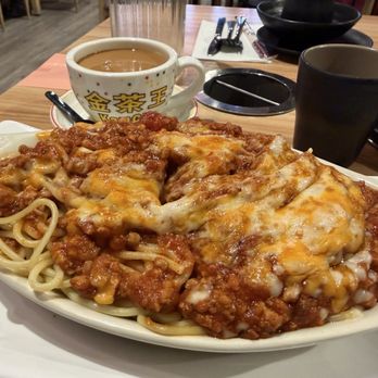 Nice Cafe - Spaghetti bolognese tea time set - Hong Kong Style Cafe Near Me - Markham, Ontario
