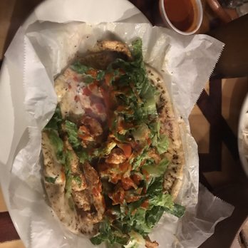 Aladdin Mediterranean Grill - Chicken Shawarma (with hot sauce) - Greek Near Me - Jackson, Mississippi