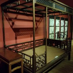 香港大學美術博物館 - Bed from Qing dynasty