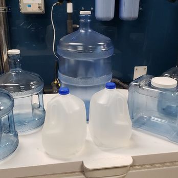 Alkaline Waterfall - Only some of the water containers we have in store! - Water Stores Near Me - Glendale, California