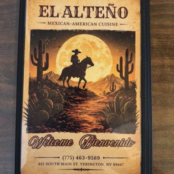 El Alteno - Front of menu - Mexican Near Me - Yerington, Nevada El Alteno - Front of menu - Mexican Near Me - Yerington, Nevada