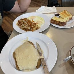 Country Fried Steak and Eggs
