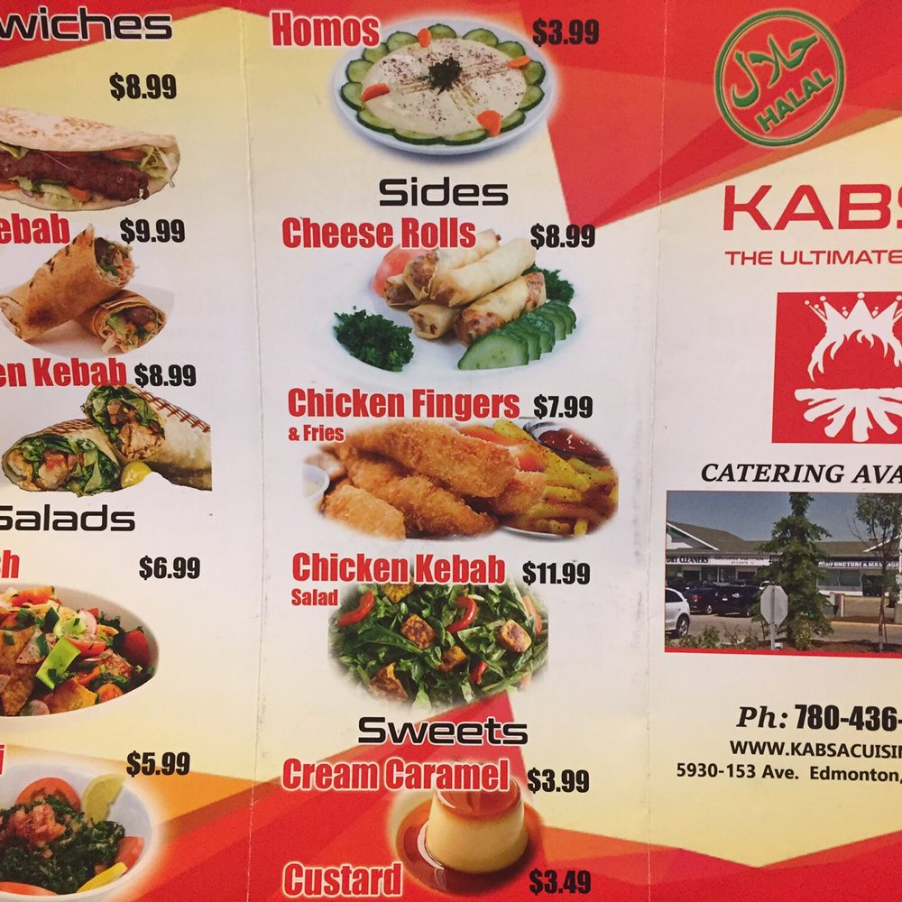 Kabsa The Ultimate Cuisine - enu - Middle Eastern Near Me - Edmonton, Alberta Kabsa The Ultimate Cuisine - enu - Middle Eastern Near Me - Edmonton, Alberta