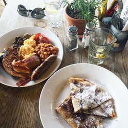 Mud Dock - Full English breakfast and Nutella crepes