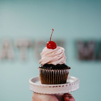 Scratch Made Bakery - a cupcake with a cherry on top - Bakeries Near Me - Amarillo, Texas