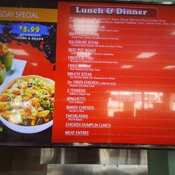 290 TRAVEL PLAZA - Lunch Menu
