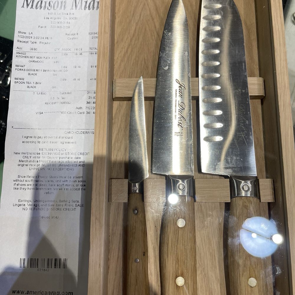 American Rag Cie - Jean Dubost chef knife set - Women's Clothing Near Me - Los Angeles, California