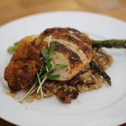 Beehive Catering - Our airline chicken breast over mushroom risotto