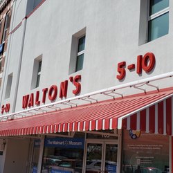 The Walmart Museum - Walton's 5-10 storefront is the museum entrance