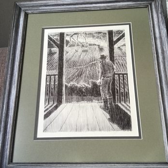 Cardinal Frame & Art - Artist @MarisasHorror. Countless tiny strokes of ink pen. I like the colors, think the texture stands out. Very happy w/ results as usual! - Framing Near Me - San Marcos, Texas