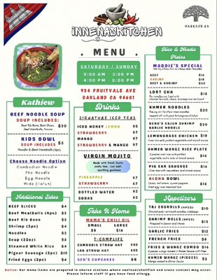 Menu photo 1 In Nenas Kitchen Oakland, CA Menu photo 1 In Nenas Kitchen Oakland, CA