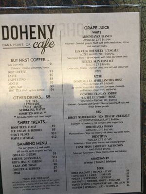 Menu photo 7 Doho Cafe Dana Point, CA