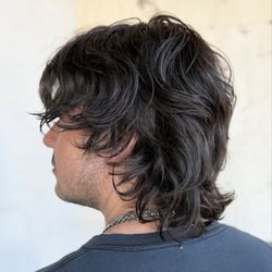 Xtophers Salons - Wolf hair cut on wave textured hair.