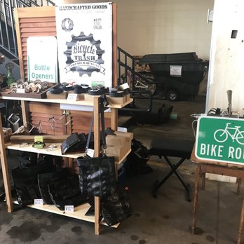 Community Forklift - BicycleTrash display, made from Community Forklift finds. - Building Supplies Near Me - Edmonston, Maryland