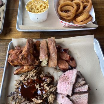 Barlando - CQ Sampler, Mama's Country Mac & Cheese, Onion Rings - Barbeque Near Me - San Diego, California Barlando - CQ Sampler, Mama's Country Mac & Cheese, Onion Rings - Barbeque Near Me - San Diego, California