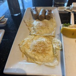 Over hard eggs