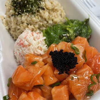 Poke District - Salmon bowl with original sauce - Seafood Near Me - Orange, California Poke District - Salmon bowl with original sauce - Seafood Near Me - Orange, California