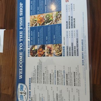 Oceanside Fish Shop - Menu 1 of 2 - Seafood Near Me - Oceanside, California