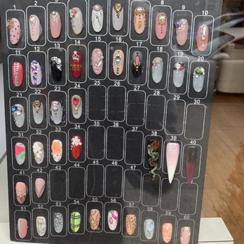 Fierce Spa - Some of the designs they offer. There's more to choose from inside . - Nail Salons Near Me - New York, New York