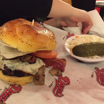 Dunn's - Bacon burger with mushrooms - Poutineries Near Me - Montreal, Quebec