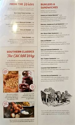Menu photo 7 Old Mill Restaurant Pigeon Forge, TN