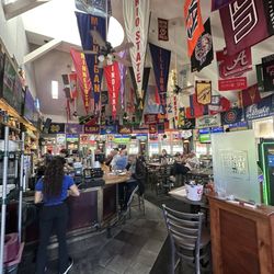 Tam O' Shanter Golf Course - Restaurant. Tons of TVs and a gambling section just to the right of the