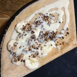 Las Crepas de Junior - Crepa de Platano, leche condensada y nuez ! Deliciosa