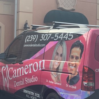 Cameron Dental Studio - Look- how cute is their new vehicle, parked outside their office location ! LOVE. - General Dentistry Near Me - Naples, Florida Cameron Dental Studio - Look- how cute is their new vehicle, parked outside their office location ! LOVE. - General Dentistry Near Me - Naples, Florida
