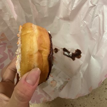 Dunkin' - And u end up with a donut like this!!!! Waist of money. - Coffee & Tea Near Me - Lutz, Florida