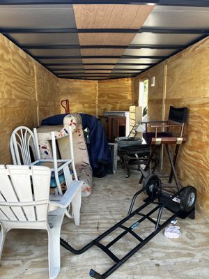 Junk Removal / Declutter from a flooded garage during the current storm surge! - We received a call to clean out some items in a garage that had flooded from the recent storm surge in our area and we did not hesitate to come out the next day to ensure a smooth and fast Gnarly Clean Up!