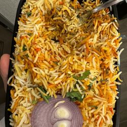 Mythri's Indian Cuisine - Guntur Goat Biryani