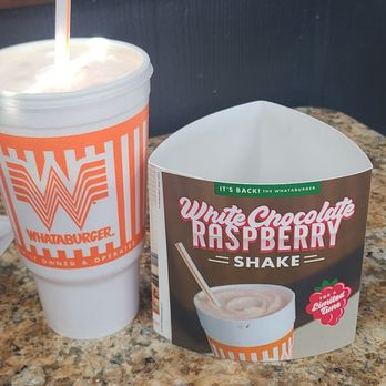 Whataburger - White Chocolate Raspberry Shake - Fast Food Near Me - Glendale, Arizona