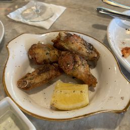 Za'Atar chicken wings with tzatziki Za'Atar chicken wings with tzatziki