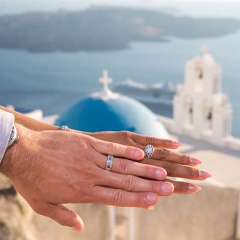 Blue N' White Diamonds - His band was completed just in time for our wedding in Greece! - Jewelry Near Me - Los Angeles, California Blue N' White Diamonds - His band was completed just in time for our wedding in Greece! - Jewelry Near Me - Los Angeles, California