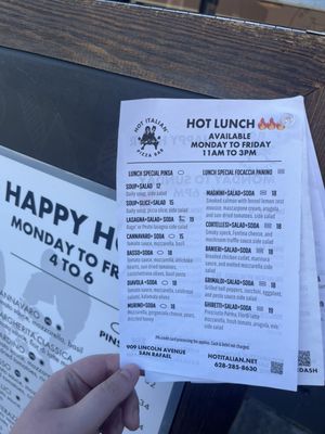 Menu photo 1 Hot Italian San Rafael, CA