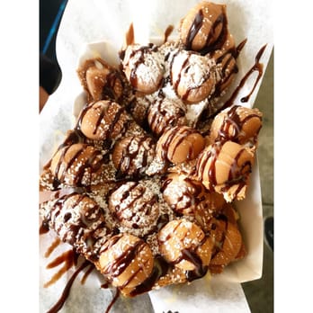 Wowfulls - Egg waffles drizzled with Nutella and chocolate topped with powder sugar - Desserts Near Me - Brooklyn, New York Wowfulls - Egg waffles drizzled with Nutella and chocolate topped with powder sugar - Desserts Near Me - Brooklyn, New York