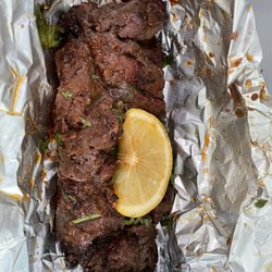 Karahi Point - Beef Bihari Kebab just as is for takeout. Was too mushy not like strips/kebab.