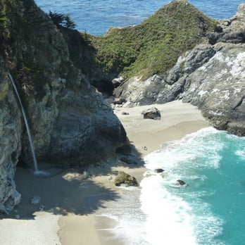 Julia Pfeiffer Burns State Park - 80-foot McWay Falls plunging into the Pacific - Parks Near Me - Big Sur, California Julia Pfeiffer Burns State Park - 80-foot McWay Falls plunging into the Pacific - Parks Near Me - Big Sur, California