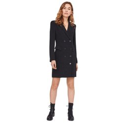 Berties Clothing - Riani Check Coat Dress Black & White