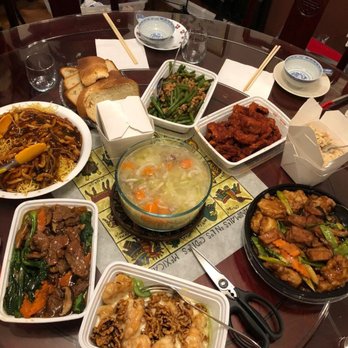 Crown Palace - Variety of take out dishes. Everything here is from Crown Palace except the soup in the middle, and the bread. - Dim Sum Near Me - Marlboro, New Jersey Crown Palace - Variety of take out dishes. Everything here is from Crown Palace except the soup in the middle, and the bread. - Dim Sum Near Me - Marlboro, New Jersey