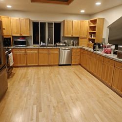Bay Area Floors - Maple floor refinish in our kitchen