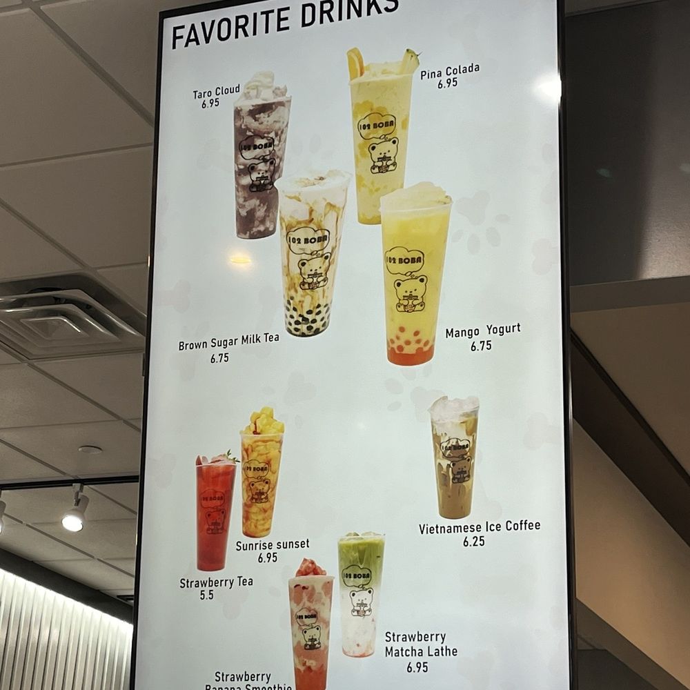 102 Boba - Menu - Bubble Tea Near Me - Brooklyn Center, Minnesota