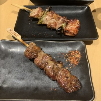 HATCH - Top: Chicken Thigh & Green Onion Bottom: Chicken Heart - Japanese Near Me - Los Angeles, California