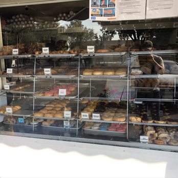 Rolling Pin Donuts - The selection and me (if you zoom in) - Donuts Near Me - Camarillo, California